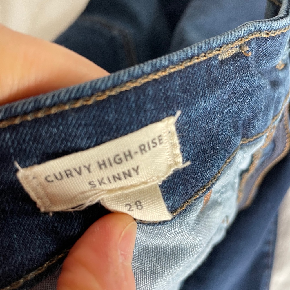 Madewell curvy high rise skinny, size 28